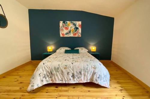 Postel nebo postele na pokoji v ubytování LA CONQUOISE - MAISON DE 90M2