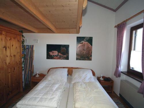 Postel nebo postele na pokoji v ubytování Ferienhaus in Falkenstein for 4 Personen