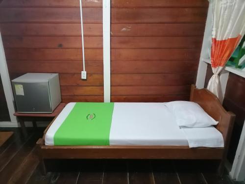 Ecocabañas Manguareにあるベッド