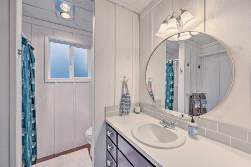 A bathroom at Sun-Soaked Sandy Point Haven with Beach Access!