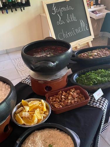 Comida en la estancia rural o alrededores