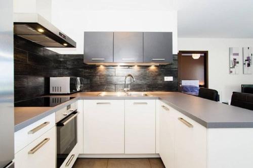 Kuchyň nebo kuchyňský kout v ubytování T2 PORTICCIO AGOSTA PLAGE 100M DE LA PLAGE