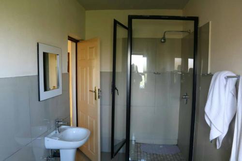 Koupelna v ubytování Sibebe Resort