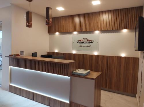 Ο χώρος του λόμπι ή της ρεσεψιόν στο Hotel Pousada Figueiredo