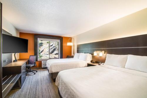 Ένα ή περισσότερα κρεβάτια σε δωμάτιο στο Holiday Inn Express & Suites Custer-Mt Rushmore