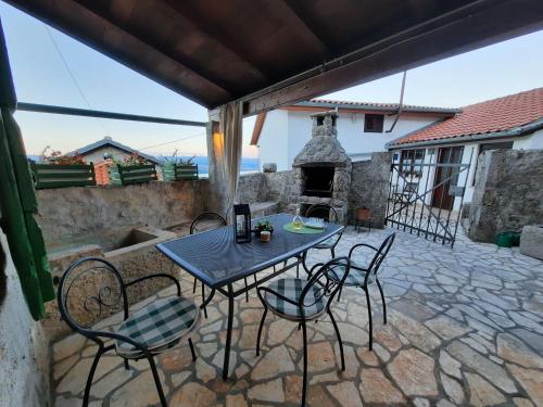 Stone House in Dobrec with Sea View & Pool