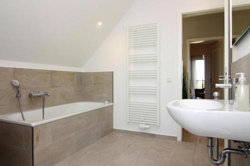 Koupelna v ubytování Ferienhaus Klint in Lancken