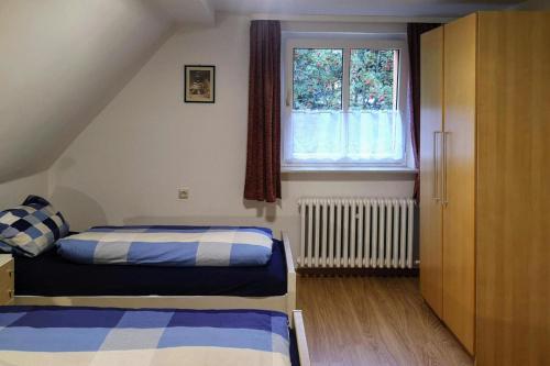 Postel nebo postele na pokoji v ubytování Ferienhaus, Oberwiesenthal