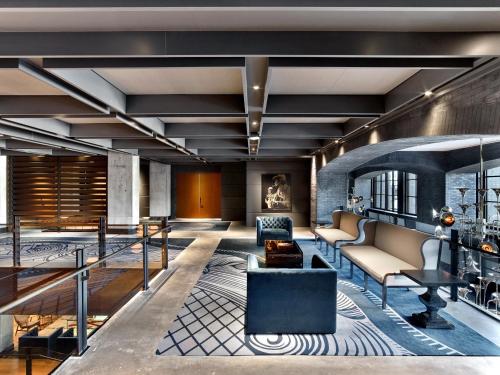 Posezení v ubytování Hotel Van Zandt