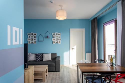 Posezení v ubytování Mountain View 1BR Apartment 101 - Loft 1