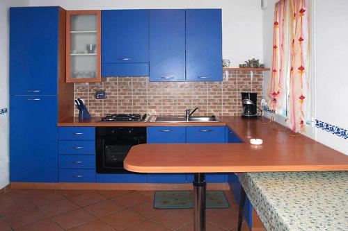 Kuhinja oz. manjša kuhinja v nastanitvi Apartment in Imperia with parking space