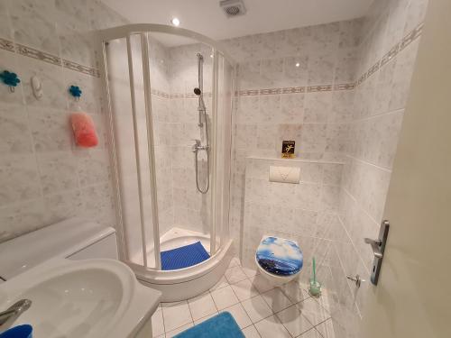 Koupelna v ubytování Studio apartman Rene