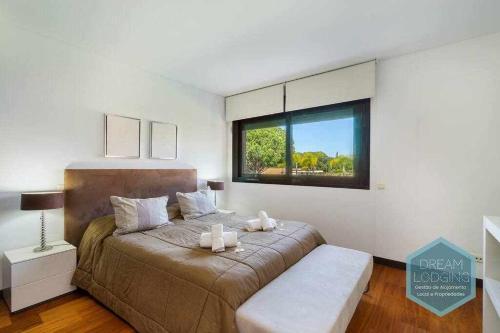 Cama o camas de una habitación en Monte Laguna Dream Lodging