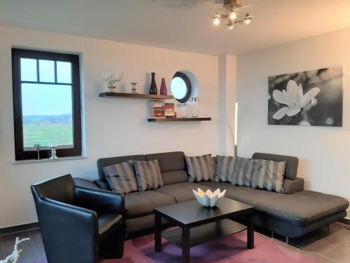 Ruang duduk di Appartementanlage Urlaubsträume