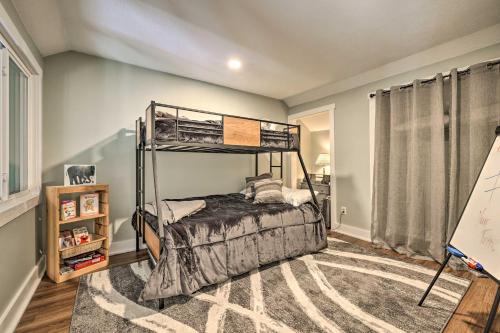 a bedroom with a bunk bed in a room at Less Than 1 Mi to Jack Frost Lake Harmony Townhome! in Lake Harmony