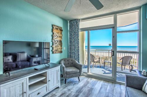 Oceanfront Retreat with Pool Access and Balcony!