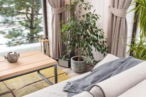 Ruang duduk di Riese Apartments
