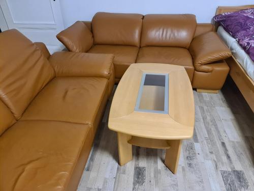Posezení v ubytování GSS18 1-OG Möblierte Wohnung in Oebisfelde