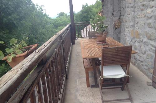 Μπαλκόνι ή βεράντα στο Chalet Miel de la Cayolle-Estenc