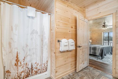 Koupelna v ubytování The Cozy Cabin