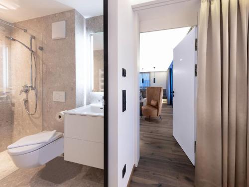 Ένα μπάνιο στο Apartment in Bramberg with Mountain Views