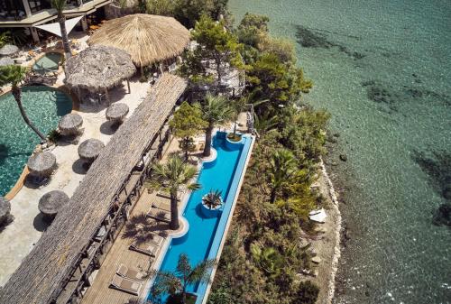 an aerial view of a resort with a swimming pool at Gloria Maris Hotel Suites and Villas in Laganas