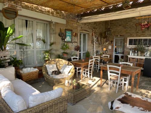 Posezení v ubytování Relais Il Pozzeto