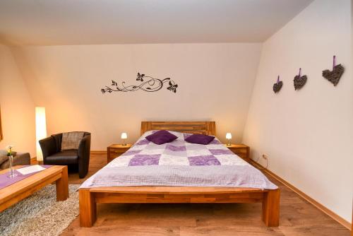 Postel nebo postele na pokoji v ubytování Haus "Luv und Lee" Appartement LUV27