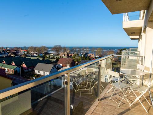 Balcone o terrazza di Słoneczna 10a w Jarosławcu Apartamenty nad morzem