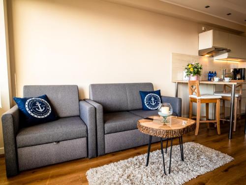 Area soggiorno di Słoneczna 10a w Jarosławcu Apartamenty nad morzem