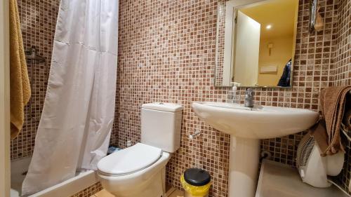 Koupelna v ubytování Apartamento Unio