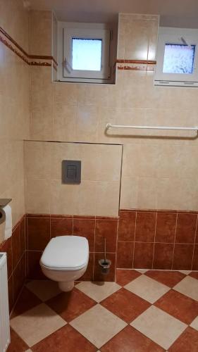 Koupelna v ubytování Apartmány u Jiroušů