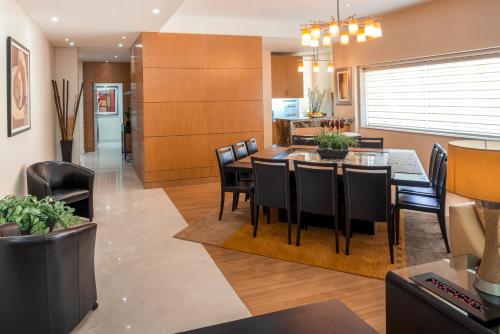 Χώρος καθιστικού στο Real Inn Torreon