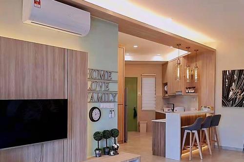 Кухня или мини-кухня в NEW Condo Atlantis Melaka Town @ Memories
