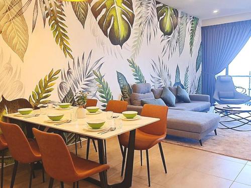 Гостиная зона в NEW Condo Atlantis Melaka Town @ Memories