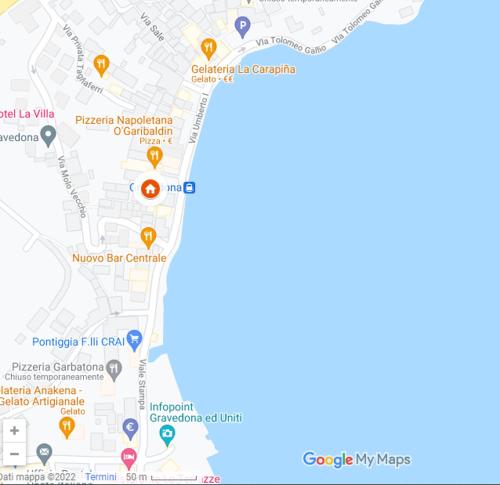 a map of the city of cape town with locations at Historical apartment in the center of Gravedona - Larihome A02 in Gravedona