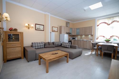 Kuchyň nebo kuchyňský kout v ubytování Apartments and Rooms kod Eli