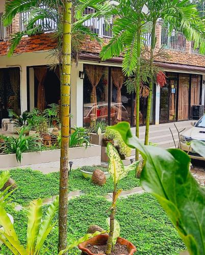 Taman di luar Villa Marii