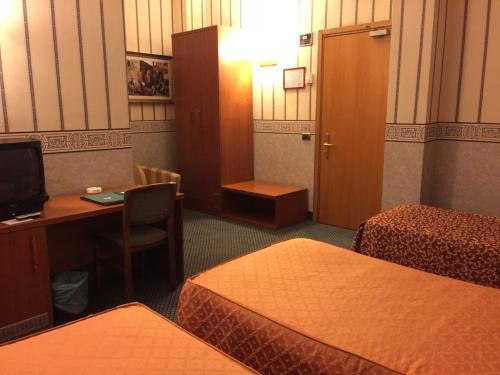 Ele Green Park Hotel Pamphiliにあるベッド