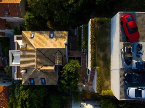 an overhead view of a house with a roof at Villa Ragusa in Dubrovnik