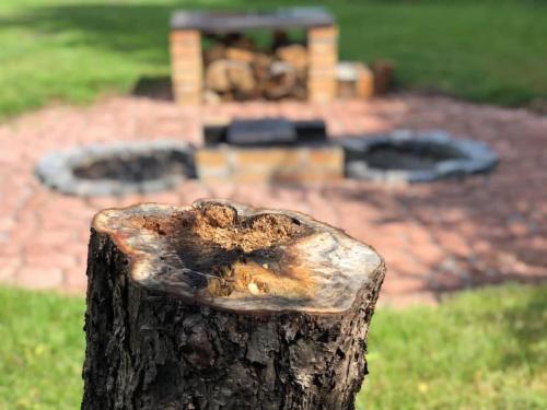 Jardín al aire libre en Chata u Smolíků
