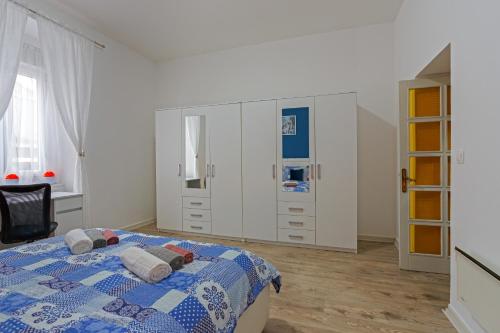 Ένα ή περισσότερα κρεβάτια σε δωμάτιο στο Rich apartment