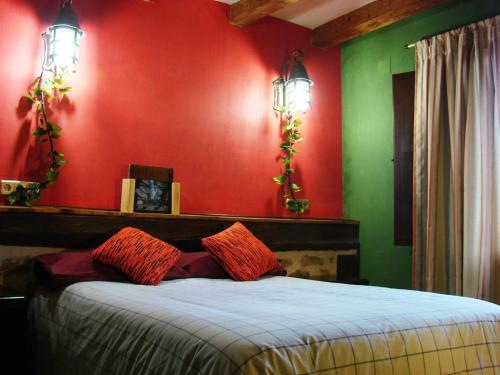 Ένα ή περισσότερα κρεβάτια σε δωμάτιο στο La Hijuela