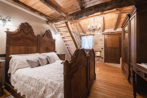 Кровать или кровати в номере Agriturismo Bon Tajer