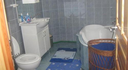 Kúpeľňa v ubytovaní Apartment in Rakovica with balcony, air conditioning, Wi-Fi (601-2)