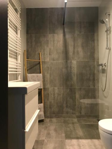 Koupelna v ubytování Apartament Przewidoki