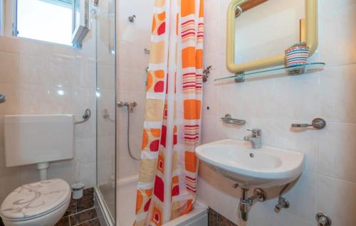 Koupelna v ubytování Apartments Nadi - sea view