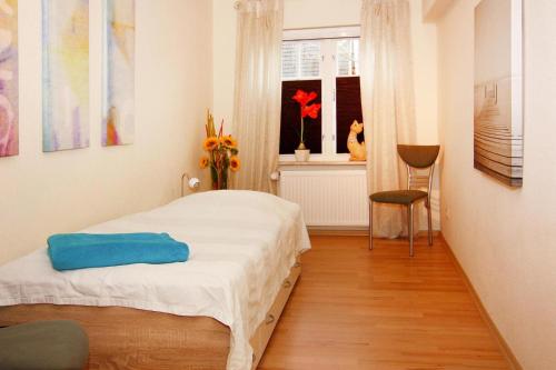 Posteľ alebo postele v izbe v ubytovaní Apartment in Rehm-Flehde-Bargen with a shared pool