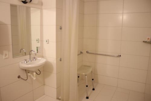 Phòng tắm tại Strassen Hotel