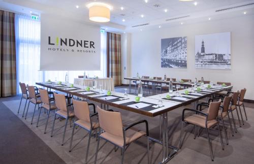 Der Geschäftsbereich oder Konferenzraum in der Unterkunft Lindner Hotel Hamburg am Michel, part of JdV by Hyatt